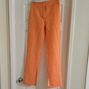 Boohoo Vibrant Orange Geometric Pants